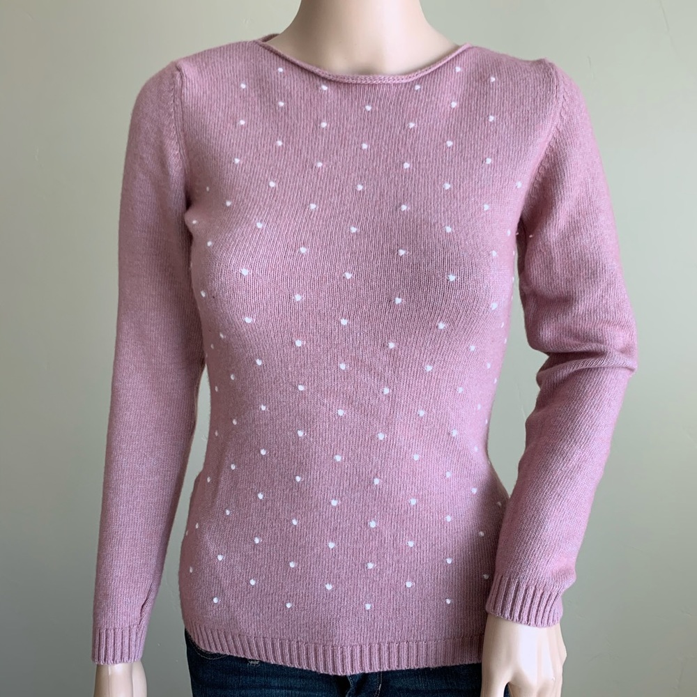 Polka dot sweater